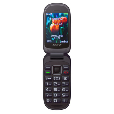 Aligator V400 Senior Dual Sim mobilní telefon, mobil pro seniory.