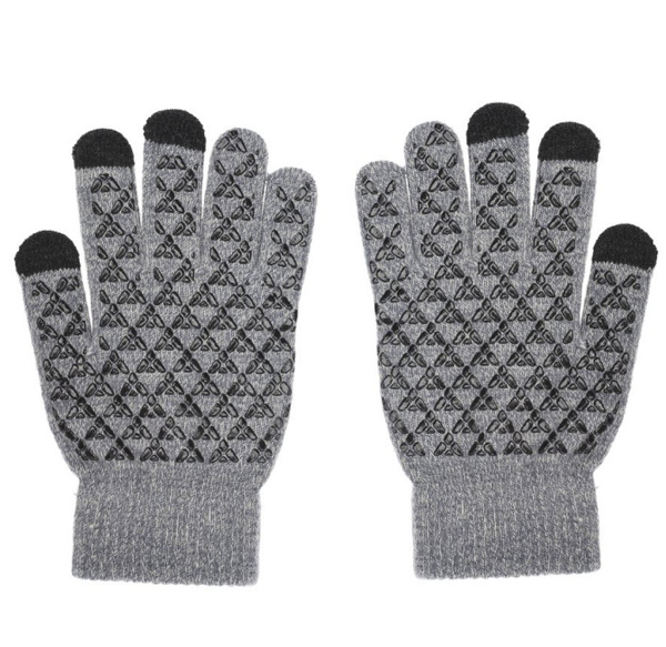 1Mcz Triangle Gloves dámské pletené rukavice pro kapacitní dotykový displej