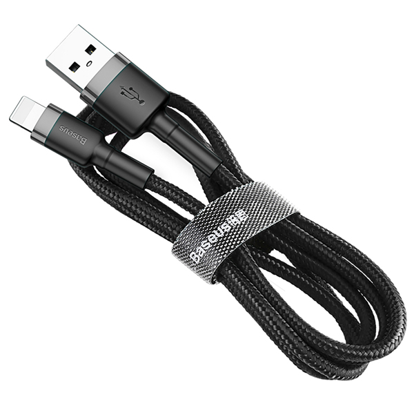 Baseus Cafule Cable opletený USB kabel s Apple Lightning konektorem (CALKLF-BG1)