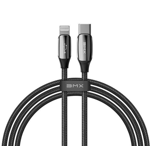 BMX Sequins Cable opletený USB Type-C kabel délky 120cm s Apple Lightning konektorem (CATLLP-A01)