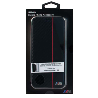 BMW M Carbon Vertical flipové pouzdro pro Samsung Galaxy S9 Plus (BMBKTRS9LCAPRBK)