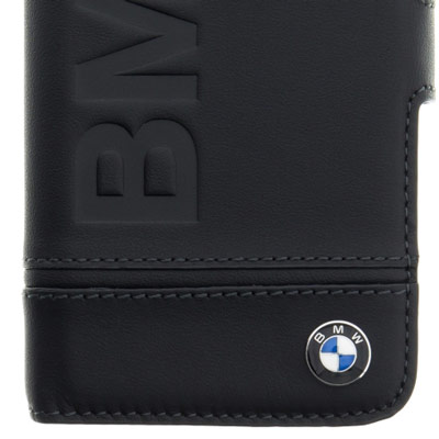 BMW Signature Real Leather flipové pouzdro pro Samsung Galaxy S9 (BMFLBKS9LLST)