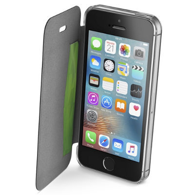 CellularLine Clear Book flipové pouzdro pro Apple iPhone 5, iPhone 5S, iPhone SE