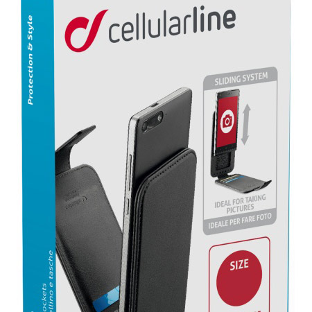 CellularLine Flap Uni Agenda XL univerzální flipové pouzdro pro mobilní telefon, mobil, smartphone