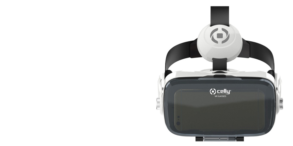 Celly VR Glasses brýle pro virtuální realitu (VRGLASS) pro mobilní telefon, mobil, smartphone.