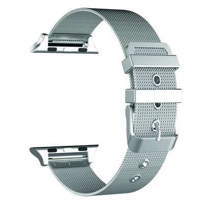 Dahase Milanese Buckle pásek z leštěného kovu na zápěstí pro Apple Watch 38mm