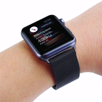 DDahase Milanese Magnetic magnetický pásek z leštěného kovu na zápěstí pro Apple Watch 42mm