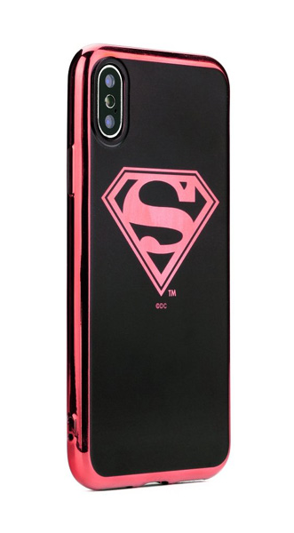 DC Comics Superman 004 TPU pokovený ochranný silikonový kryt s motivem pro Apple iPhone X, iPhone XS