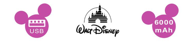 Disney Minnie Mouse Sketch 001 Power Bank záložní zdroj 6000mAh s motivem