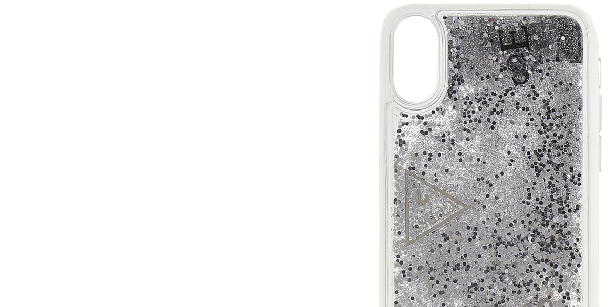 Guess Liquid Glitter Hard Case ochranný kryt pro Apple iPhone X, iPhone XS (GUHCPXGLUFLSI)