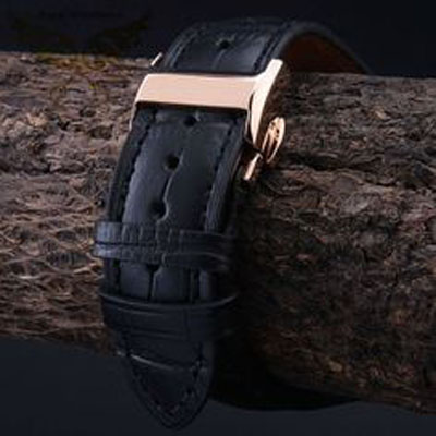 Maikes Crocodile Leather Strap kožený pásek na zápěstí pro Apple Watch 38mm