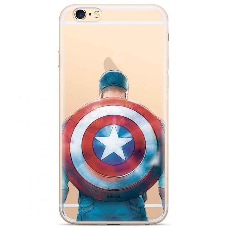 Marvel Kapitán Amerika 002 TPU ochranný silikonový kryt s motivem pro Samsung Galaxy A7 (2018)