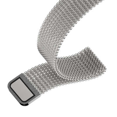 MiJobs Milanese Wristband magnetický pásek z leštěného kovu na zápěstí pro Xiaomi Mi Band 2