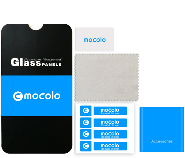 Mocolo Premium 5D Tempered Glass ochranné tvrzené sklo na kompletní displej pro Huawei Y7 Prime (2018), Honor 7C