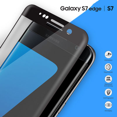 Remax Ultra-thin Magic Temepred Glass ochranné tvrzené sklo na kompletní zahnutý displej pro Samsung SM-G935F Galaxy S7 Edge.