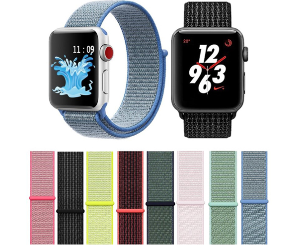 Devia Nylon Sport Band nylonový pásek na zápěstí pro Apple Watch 42mm, Watch 44mm, Watch 45mm