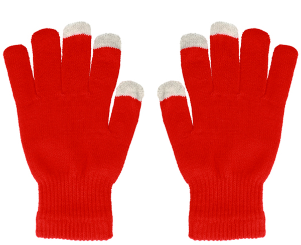 URan Touch Gloves Basic pletené rukavice s motivem pro kapacitní dotykový displej