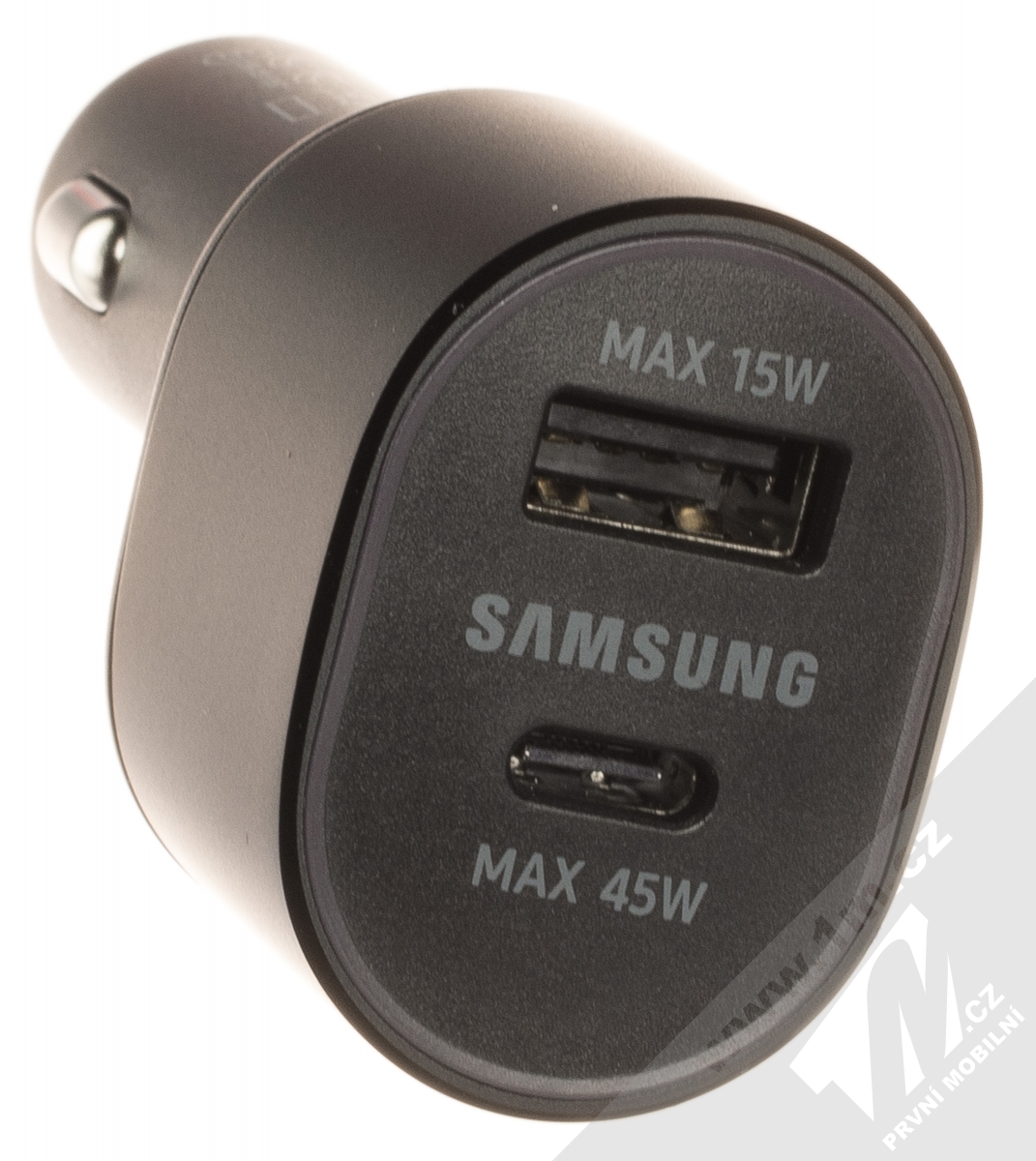 Samsung EP-L5300XBE Car Charger originální nabíječka do auta Super Fast  Charging 2.0 s USB výstupem, USB Type-C výstupem a oboustranným USB Type-C  konektorem černá (black)