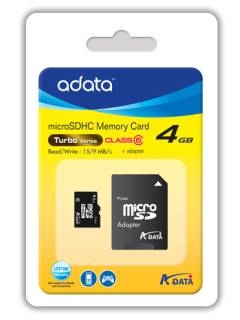 A-Data microSDHC 4GB balení