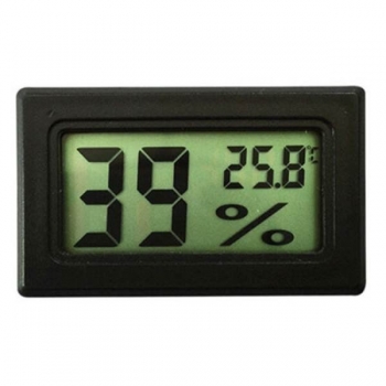 1Mcz TP300 Digitální teploměr a vlhkoměr s LCD displejem a vnitřní instalací do panelu černá (black)