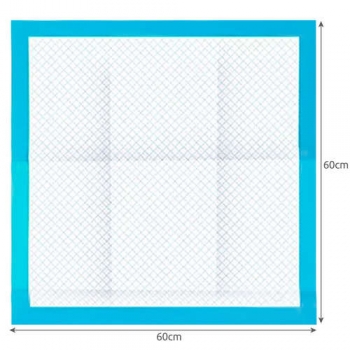 1Mcz Absorpční podložky 60 x 60cm 100 ks včetně 30 sáčků bílá modrá (white blue)