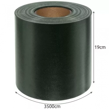 1Mcz Plotová páska, stínící textilie na oplocení 19cm x 35m 630g/m2 včetně 25ks spon zelená (green)