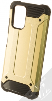 1Mcz Armor odolný ochranný kryt pro Xiaomi Redmi Note 10, Redmi Note 10S, Poco M5s zlatá černá (gold black)