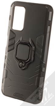 1Mcz Armor Ring odolný ochranný kryt s držákem na prst pro Xiaomi Redmi 9T černá (black)