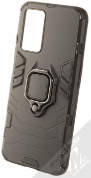 1Mcz Armor Ring odolný ochranný kryt s držákem na prst pro Realme 9i, Oppo A96 4G černá (black)