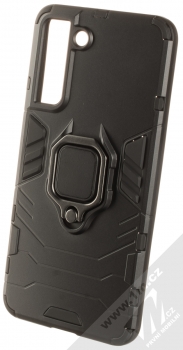 1Mcz Armor Ring odolný ochranný kryt s držákem na prst pro Samsung Galaxy S21 FE černá (black)