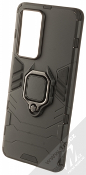 1Mcz Armor Ring odolný ochranný kryt s držákem na prst pro Xiaomi 12 Pro černá (black)