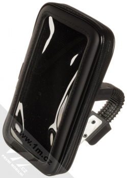1Mcz Bike Holder Flexi odolná brašna s držákem na kolo, motocykl pro mobilní telefon od 5,5 do 6,3 palců černá (black)