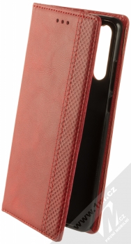 1Mcz Business Book flipové pouzdro pro Huawei P30 Pro červená (red)