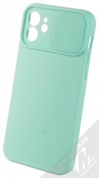 1Mcz CamShield Soft ochranný kryt pro Apple iPhone 12 mátově zelená (mint green) otevřené