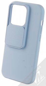 1Mcz CamShield Soft ochranný kryt pro Apple iPhone 14 Pro blankytně modrá (sky blue) otevřené