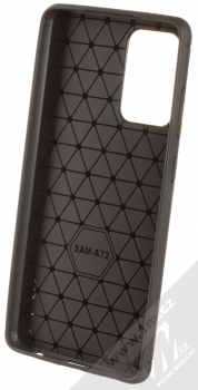1Mcz Carbon TPU ochranný kryt pro Samsung Galaxy A72 5G černá (black) zepředu