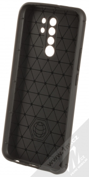 1Mcz Carbon TPU ochranný kryt pro Xiaomi Redmi 9 černá (black) zepředu