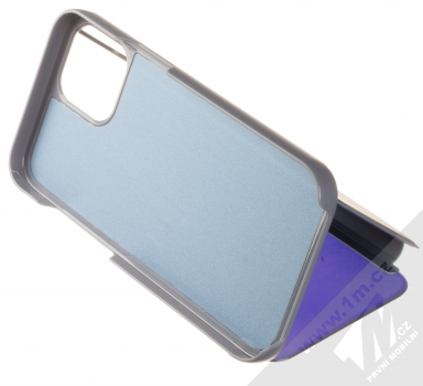 1Mcz Clear View flipové pouzdro pro Apple iPhone 12 Pro Max modrá (blue) stojánek