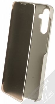 1Mcz Clear View flipové pouzdro pro Samsung Galaxy A14 4G, Galaxy A14 5G stříbrná (silver)