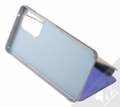 1Mcz Clear View flipové pouzdro pro Samsung Galaxy A52, Galaxy A52 5G modrá (blue) stojánek