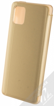 1Mcz Clear View flipové pouzdro pro Samsung Galaxy Note 10 Lite zlatá (gold) zezadu
