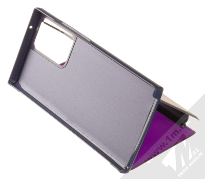 1Mcz Clear View flipové pouzdro pro Samsung Galaxy Note 20 Ultra fialová (purple) stojánek