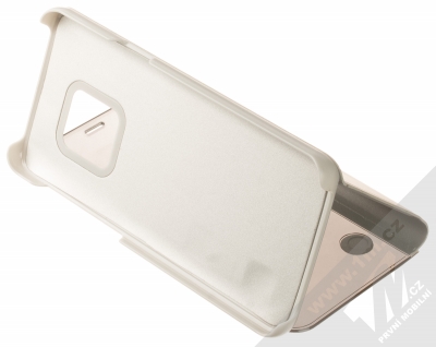 1Mcz Clear View Square flipové pouzdro pro Samsung Galaxy S9 stříbrná (silver) stojánek
