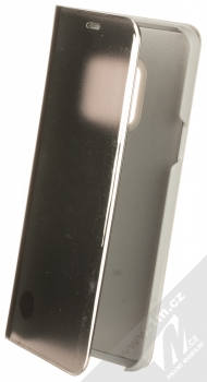1Mcz Clear View Square flipové pouzdro pro Samsung Galaxy S9 stříbrná (silver)