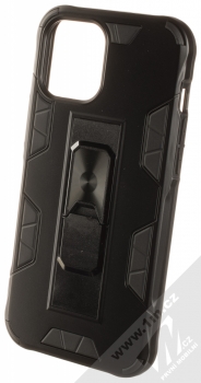 1Mcz Defender Stand odolný ochranný kryt se stojánkem pro Apple iPhone 12 Pro Max černá (black)