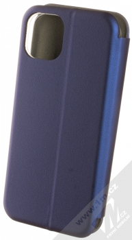 1Mcz Elegance Book flipové pouzdro pro Apple iPhone 13 tmavě modrá (dark blue) zezadu