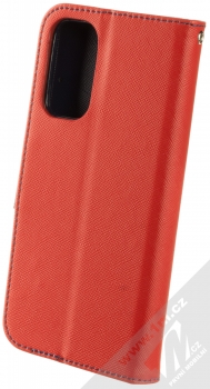 1Mcz Fancy Book flipové pouzdro pro Xiaomi Redmi Note 11 (Global version), Note 11S (Global version) červená modrá (red blue) zezadu