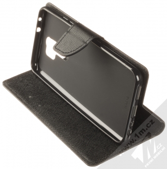 1Mcz Fancy Book flipové pouzdro pro Xiaomi Redmi 9 černá (black) stojánek