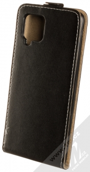1Mcz Flexi Slim Flip flipové pouzdro pro Samsung Galaxy A42 5G černá (black) zezadu