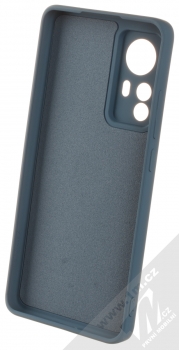 1Mcz Grip Ring Skinny ochranný kryt s držákem na prst pro Xiaomi 12, Xiaomi 12X tmavě modrá (dark blue) zepředu